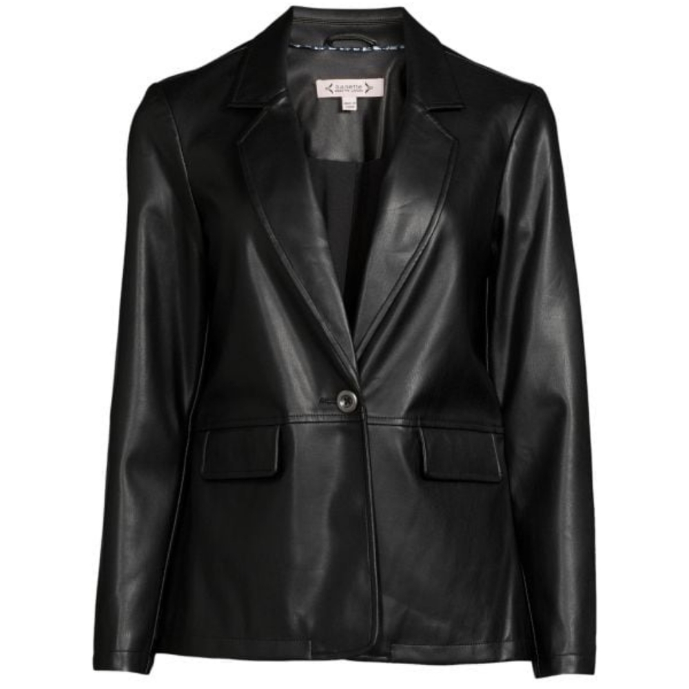 Nanette Lepore Faux Leather Blazer